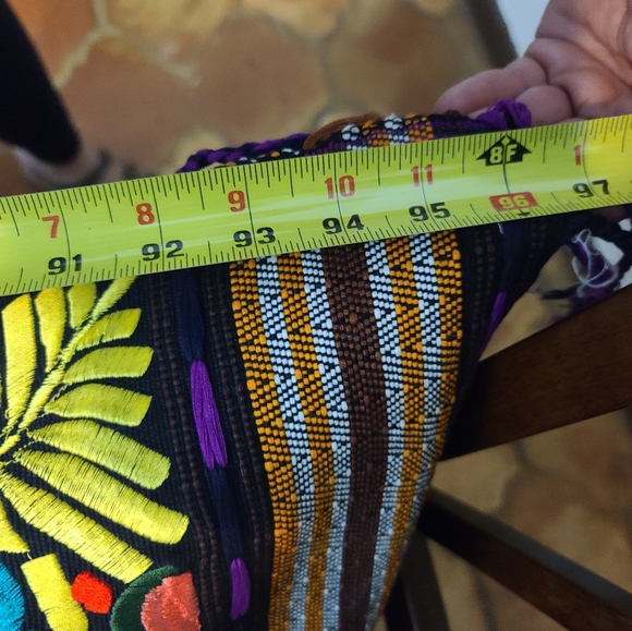 Mexican Embroidered Table Runner 8ft - Picture 3 of 3